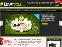Tablet Screenshot of myleaptools.com